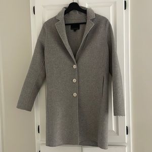 Double face mid length top coat